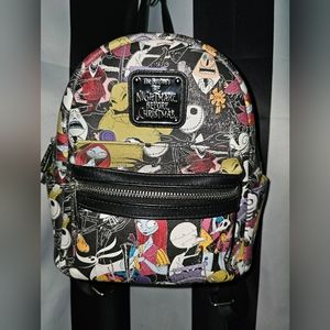 Loungefly Nightmare Before Christmas all characters backpack.